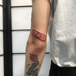 Band-aid tattoo by Puff Channel