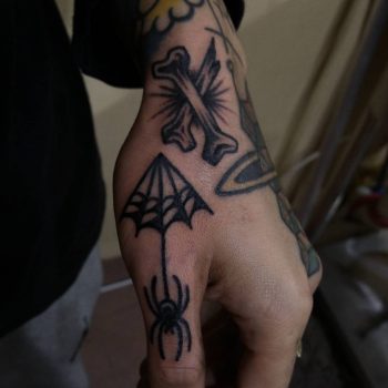 Blackwork tattoos by Puff Channel