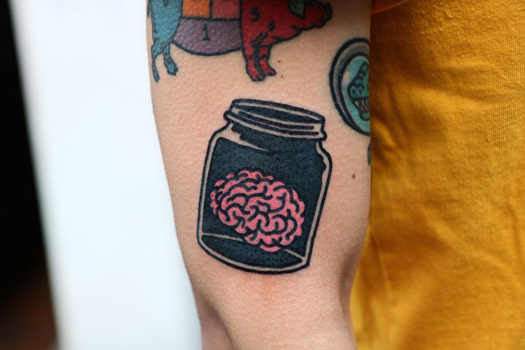 Brain in a jar by Puff Channel