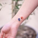 Cherry tomato and blueberry tattoos by tattooist Nemo