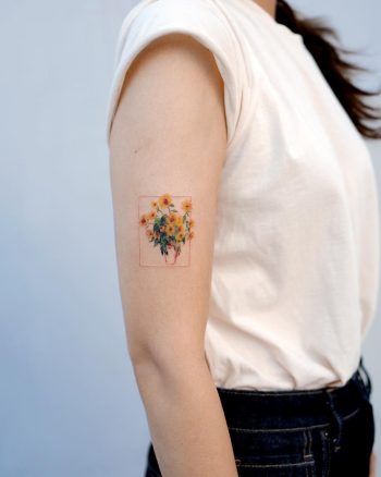 Claude Monet's Sunflower by Studio Bysol