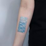 Cracked ice tattoo by tattooist Yeonho