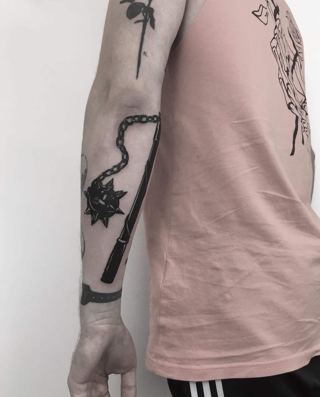 Flail tattoo by Krzysztof Szeszko