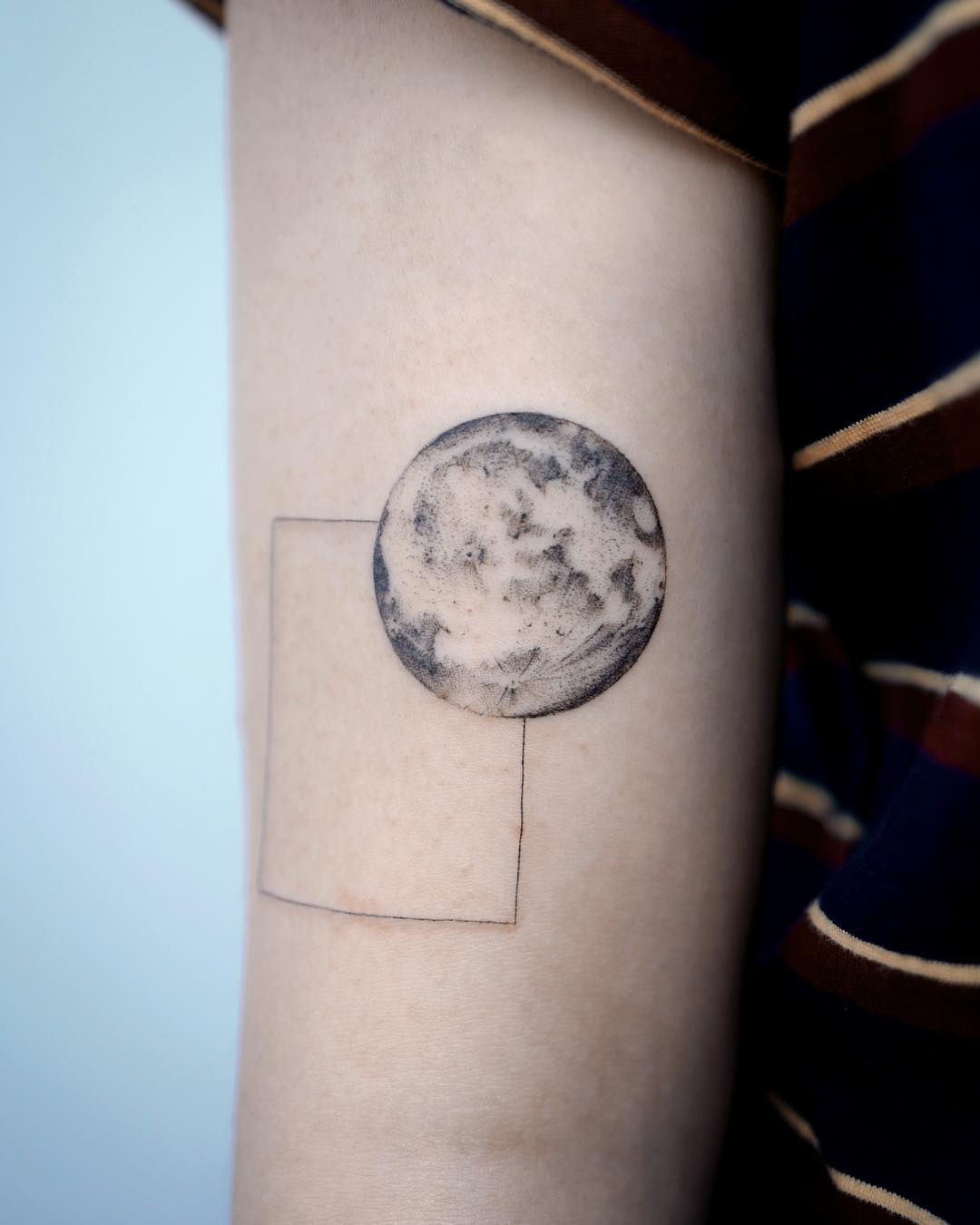 Full Moon Tattoo Design