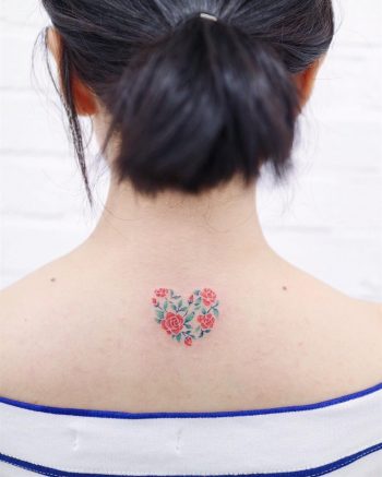 Heart rose by tattooist Nemo