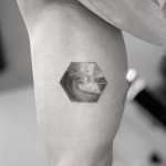 Hexagon wave by Dragon Ink