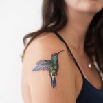 Hummingbird tattoo by Rey Jasper