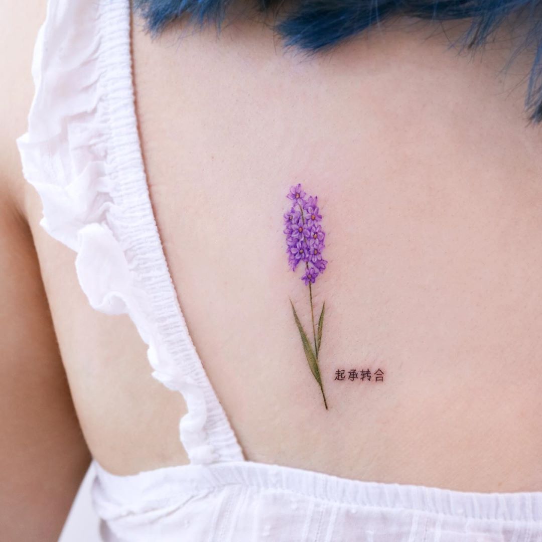 Hyacinth flower by tattooist Nemo