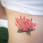 Jasmine flower tattoo by tattooist G.NO