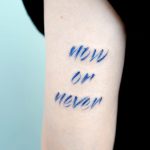 Now or never tattoo by Studio Bysol