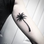Palm tree under the bicep by Loughie Alston