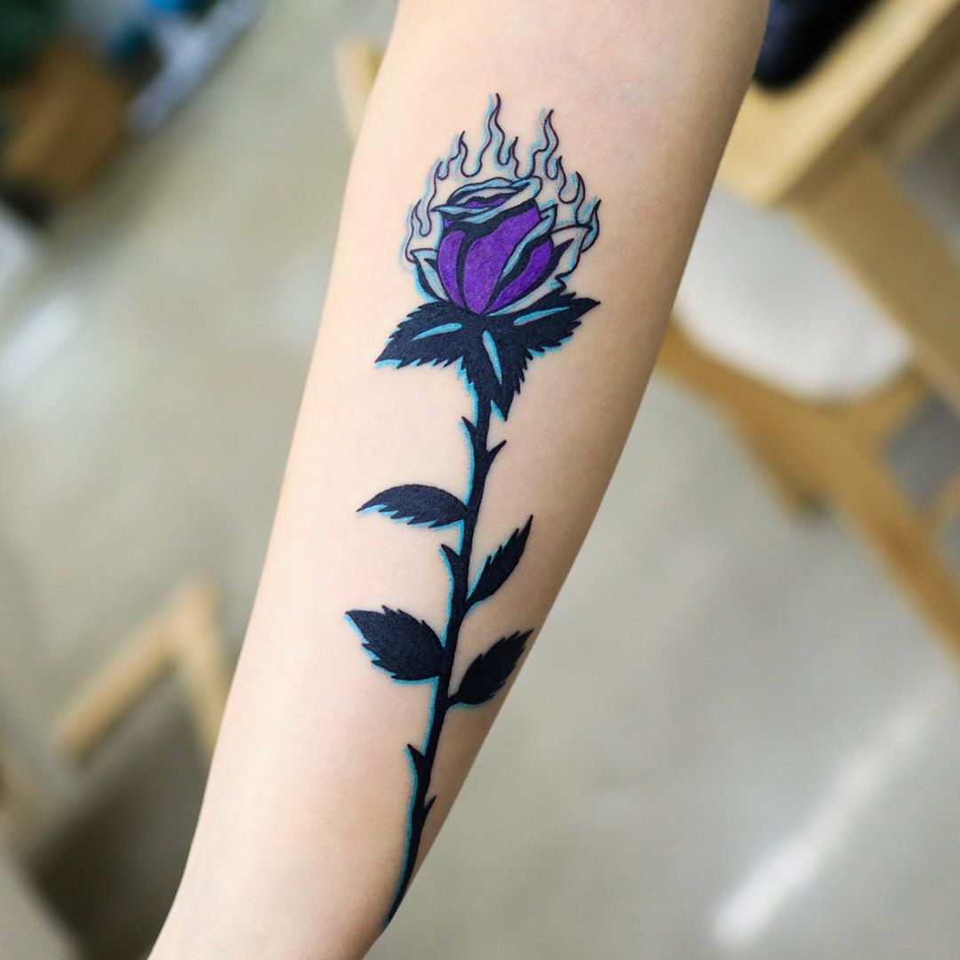 Purple rose by Puff Channel