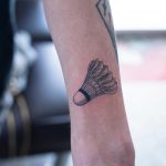 Shuttlecock tattoo by tattooist Oozy