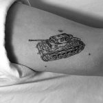 Tank tattoo by tattooist Oozy