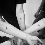 Tattoo for three best friends by Philipp Eid