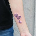 Violet pansies by Dragon Ink