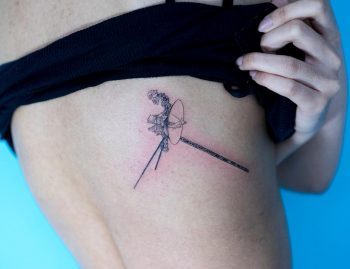 Voyager 1 tattoo by tattooist Oozy