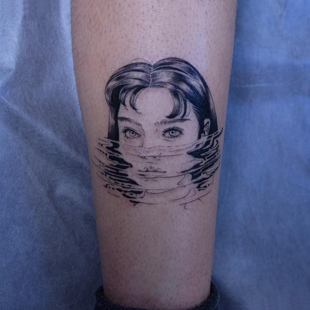 Water reflections by tattooist Oozy