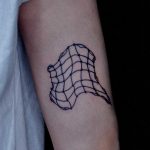 Abstract net tattoo by tattooist Bongkee