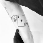 Ace of Hearts tattoo by tattooist pokeeeeeeeoh