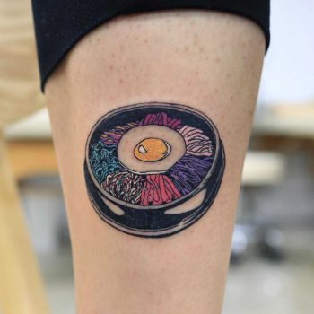 Bibimbap tattoo by Puff Channel