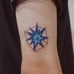 Blue star by tattooist Bongkee