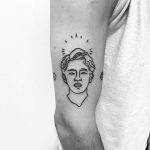 Bust tattoo by Philipp Eid