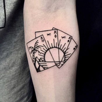 Card sunset by tattooist yeontaan