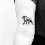 Chimpanzee tattoo by Jake Harry Ditchfield