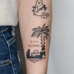 City escape by tattooist Bongkee