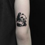 Cute panda tattoo by tattooist yeontaan