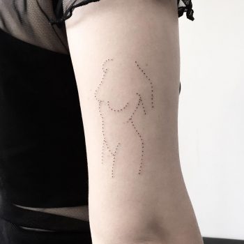 Dot lady by tattooist pokeeeeeeeoh