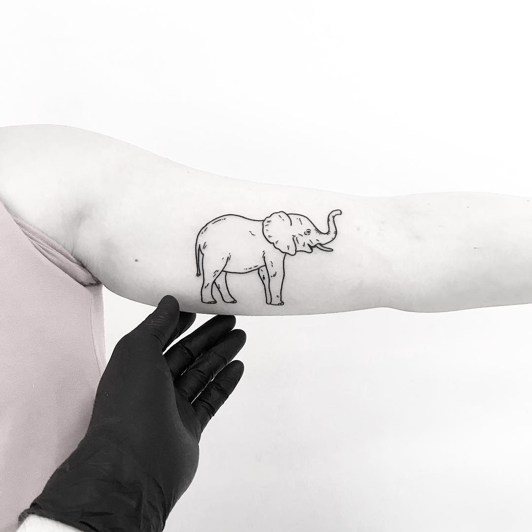 Elephant by tattooist pokeeeeeeeoh