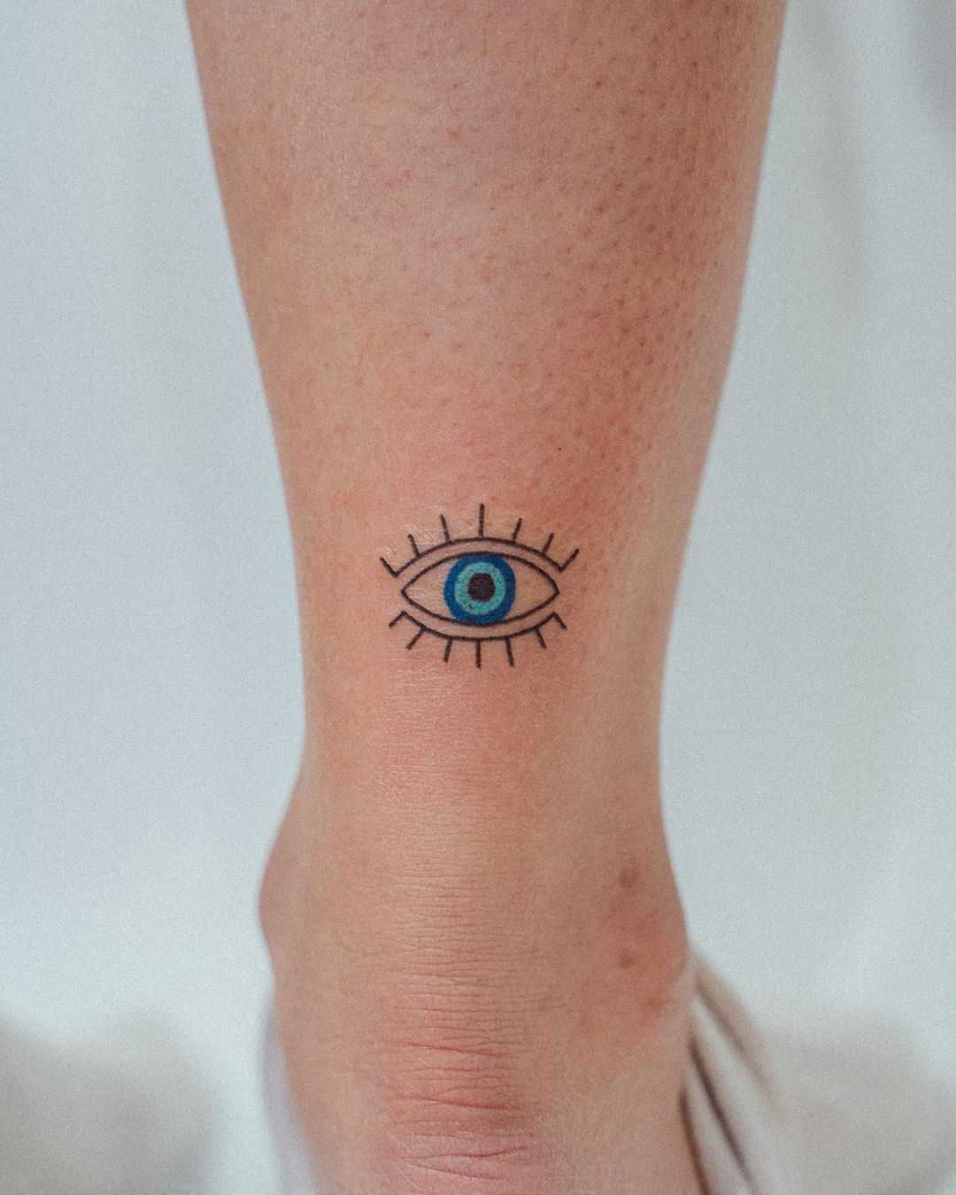 Evil eye tattoo by tattooist Bongkee