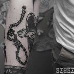 Freehand rope tattoo by Krzysztof Szeszko