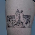 Gustave Doré's Dante et Virgile tattoo by tattooist Oozy