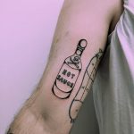 Hot sauce tattoo by Tristan Ritter