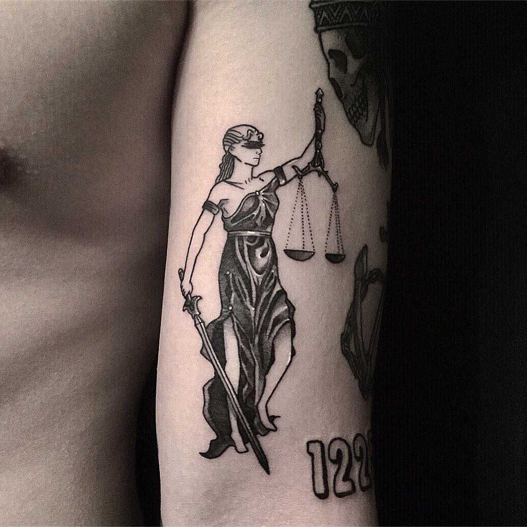 Lady Justice by tattooist yeontaan