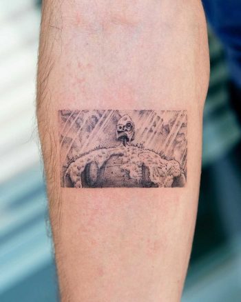Laputa Castle in the sky by tattooist Oozy