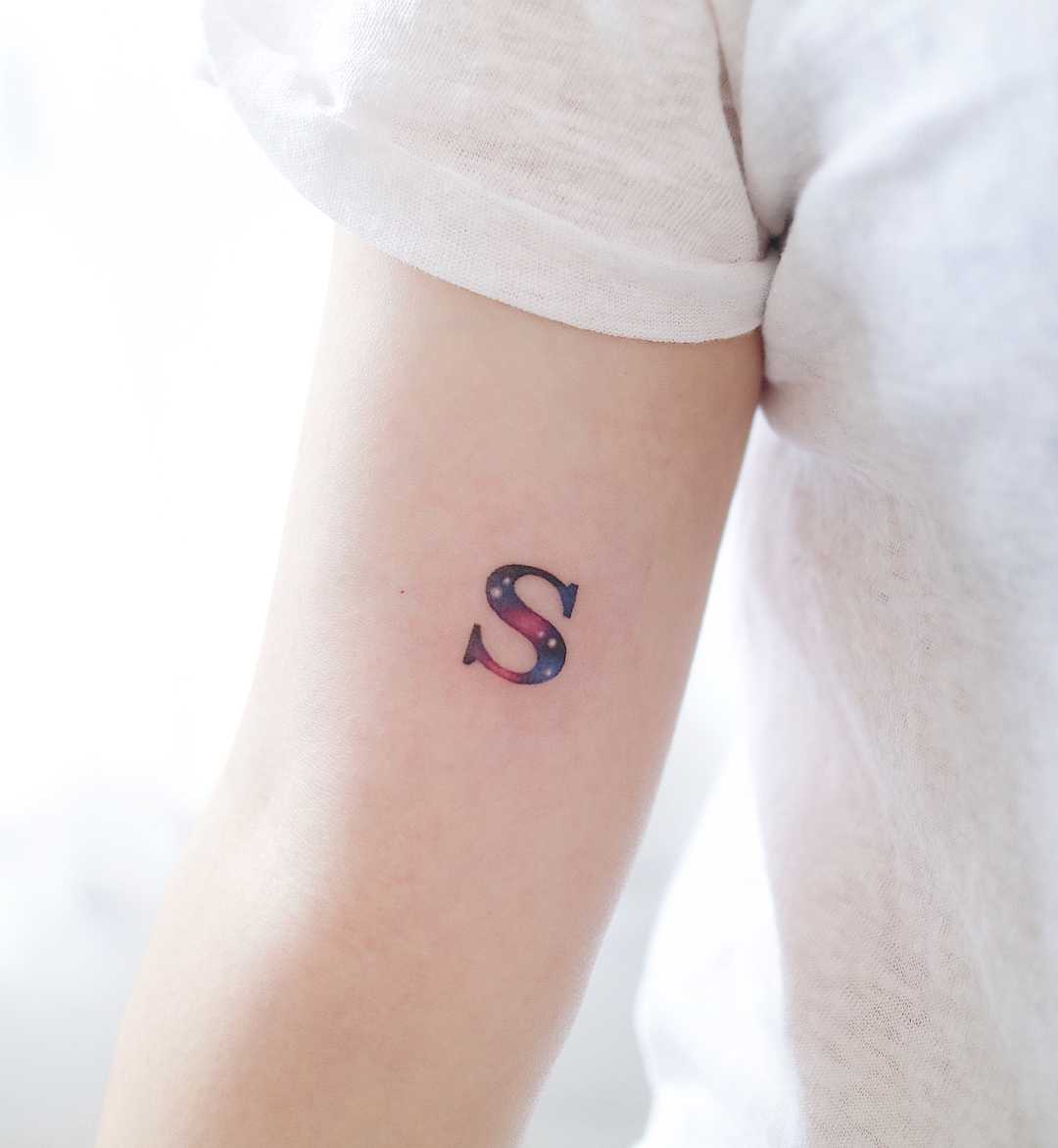 Letter S tattoo by tattooist Nemo