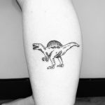 Little Spinosaurus tattoo by Jake Harry Ditchfield