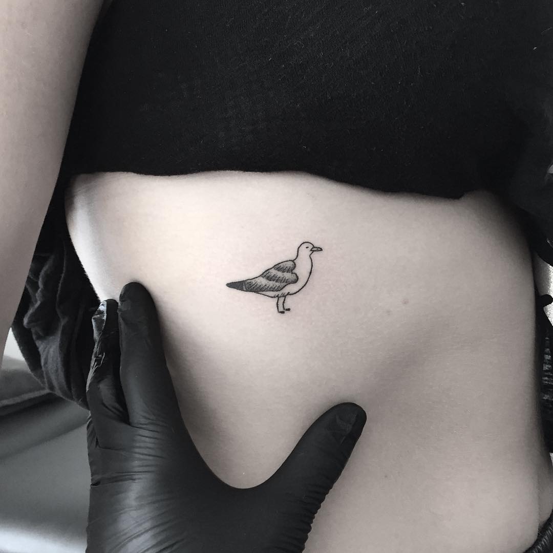 Little seagull by tattooist pokeeeeeeeoh - Tattoogrid.net