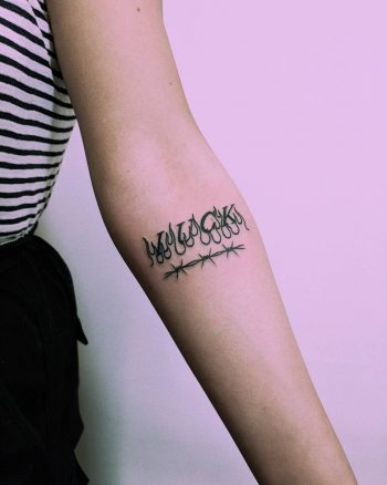 No luck tattoo by Tristan Ritter