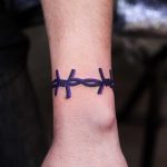 Purple wire tattoo by Puff Channel