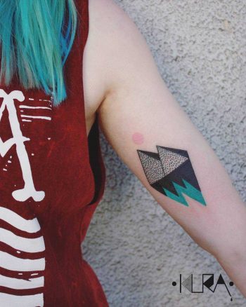 Pyramids and mountains by Aga Kura