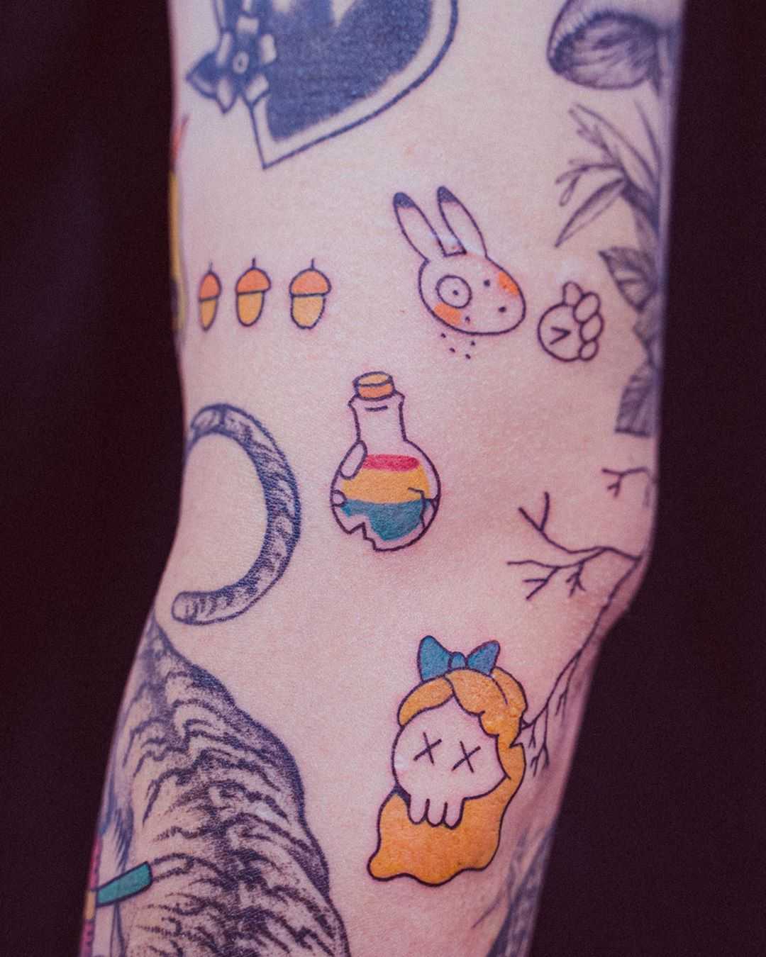 Rainbow potion by tattooist Bongkee