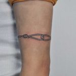 Rope belt tattoo by tattooist Bongkee