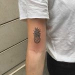Small pineapple tattoo by Philipp Eid