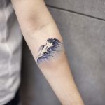 Snow mountain by tattooist Chenjie