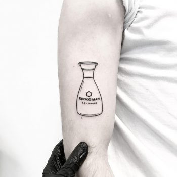 Soy Sauce tattoo by tattooist pokeeeeeeeoh